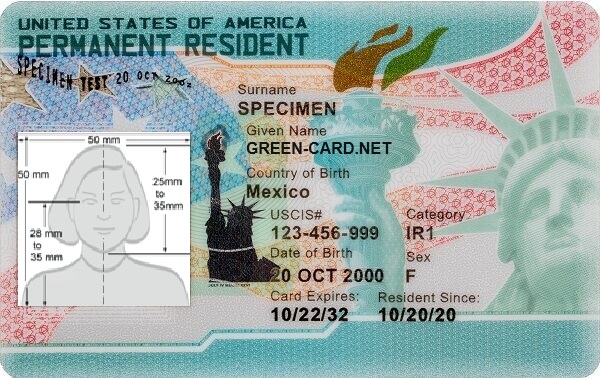 image d'une Green Card valide en 2024